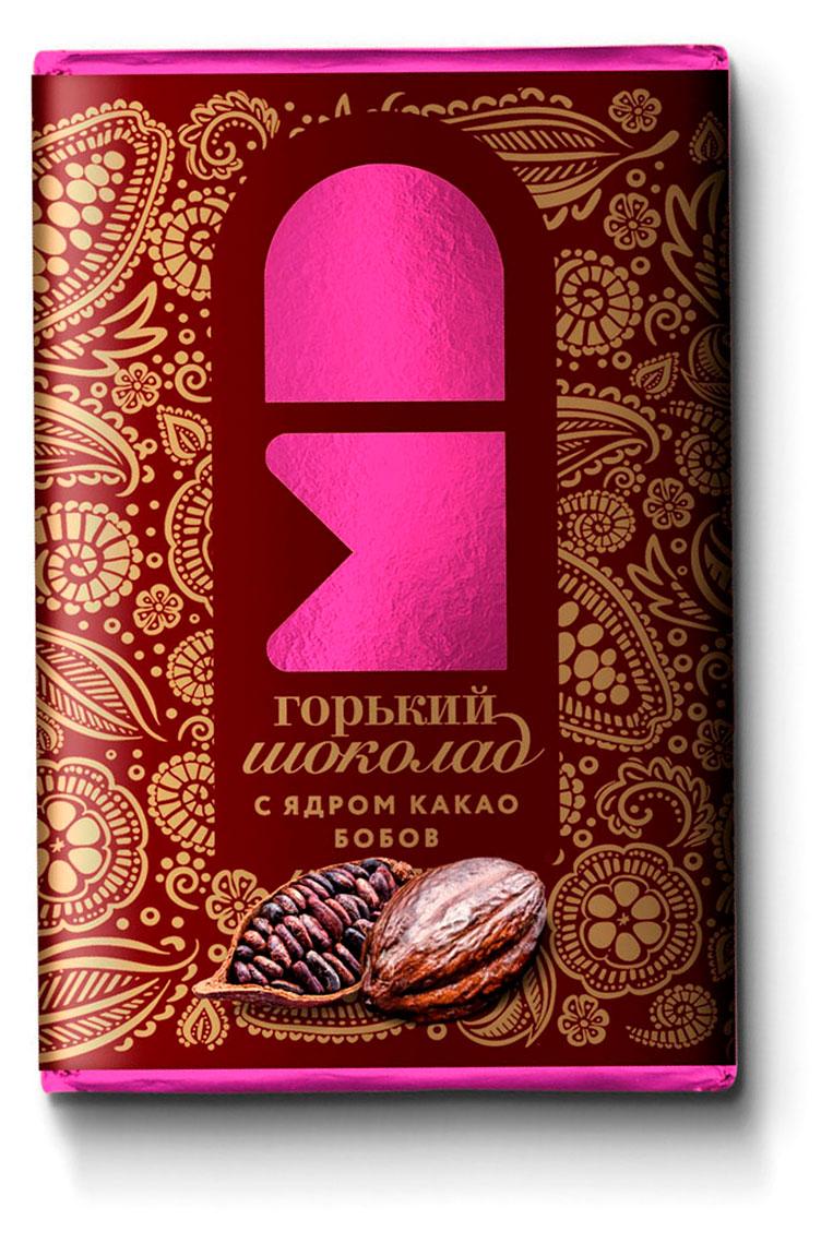 Шоколад горький Монетный Двор с ядром какао-бобов, 12 г