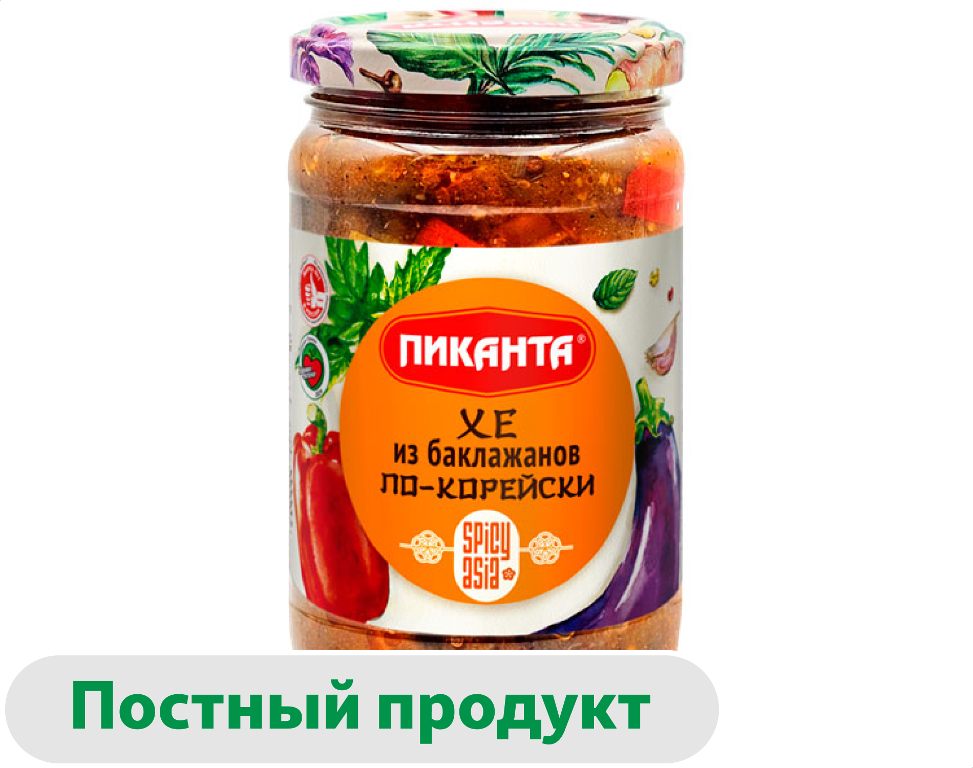 Закуска Пиканта Хе из баклажанов по-корейски, 360 г