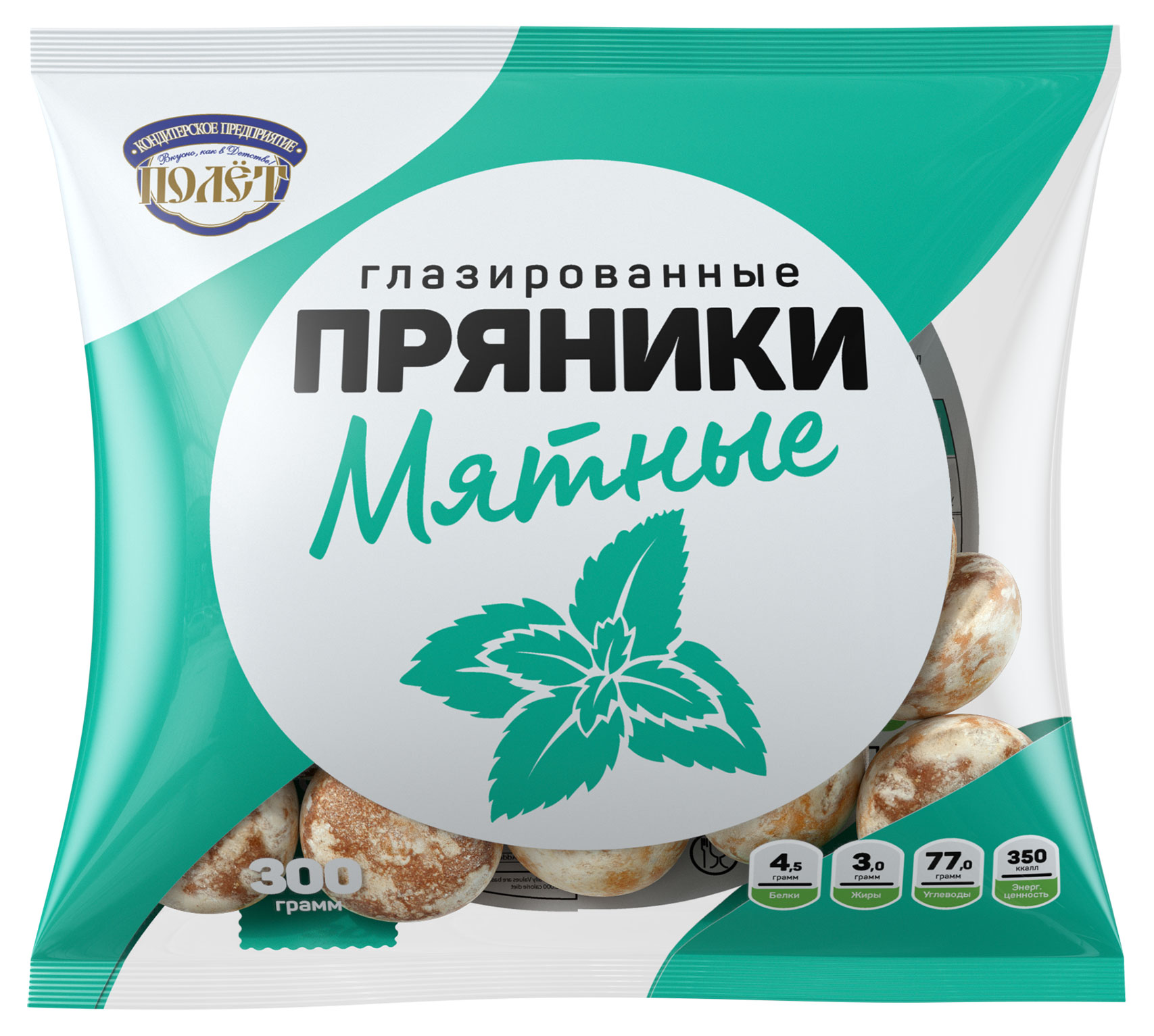 Пряники Полет мятные, 300 г