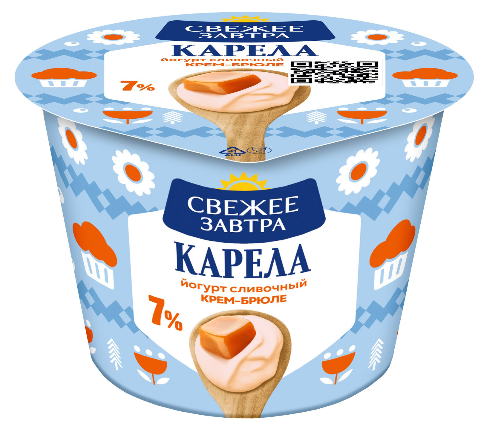 Йогурт Свежее Завтра Сливочный крем-брюле 7%, 180 г