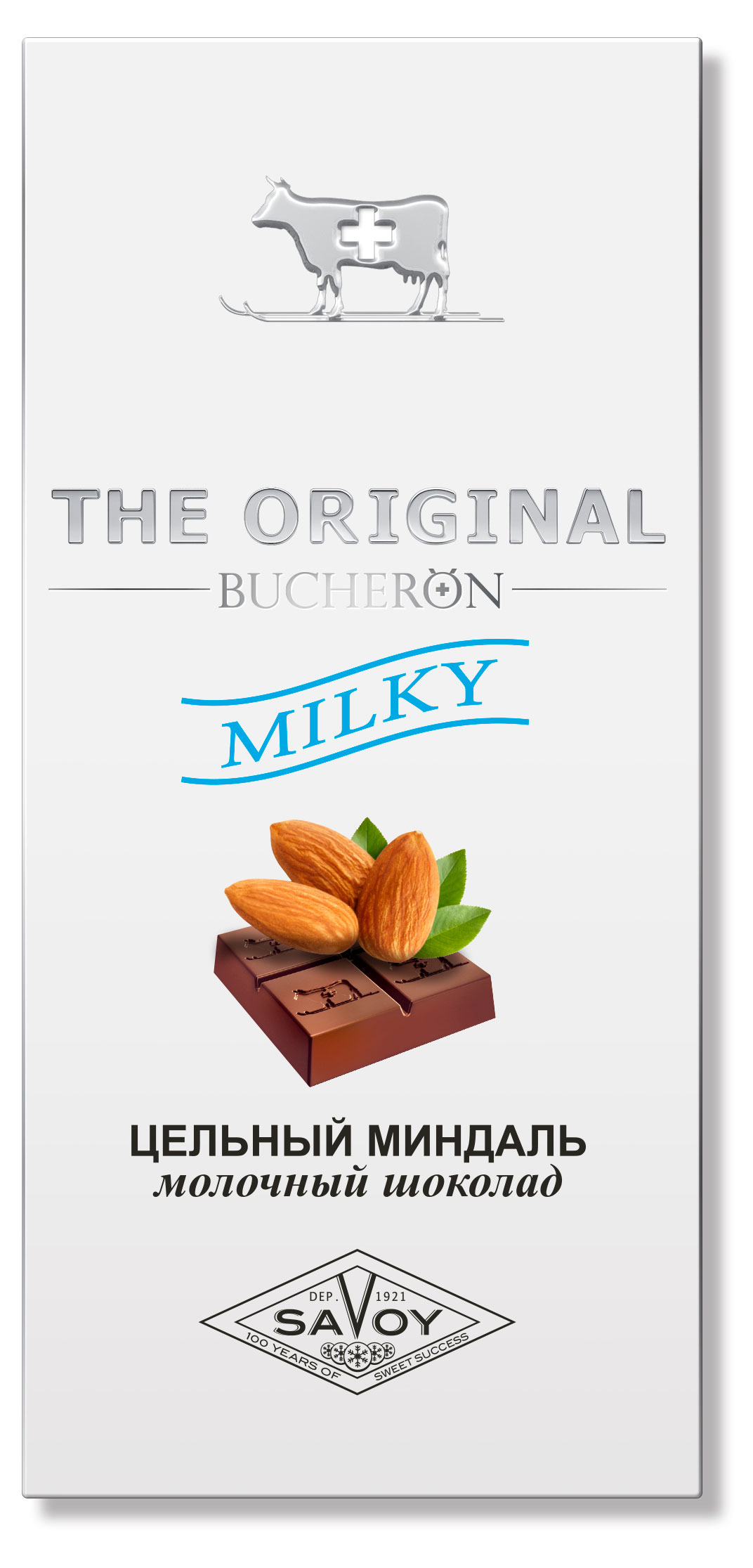 Шоколад молочный BUCHERON The Original с миндалем, 90 г