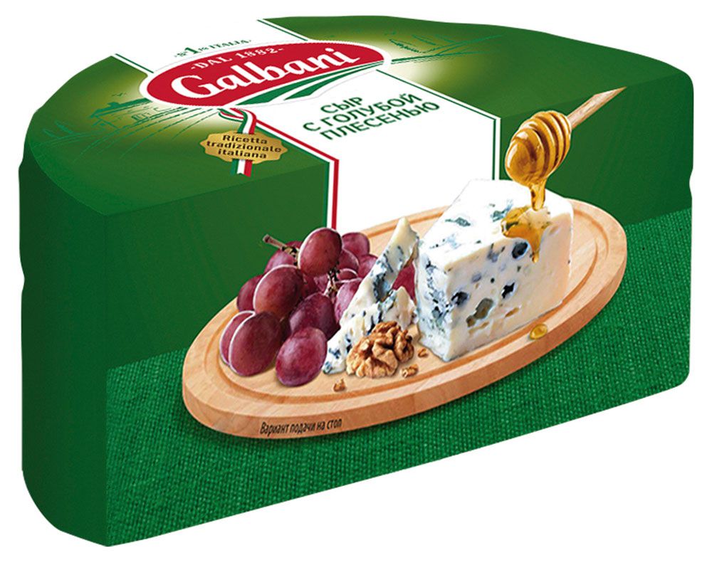 Сыр мягкий Galbani Горгонзола с голубой плесенью 62% БЗМЖ кусок, вес