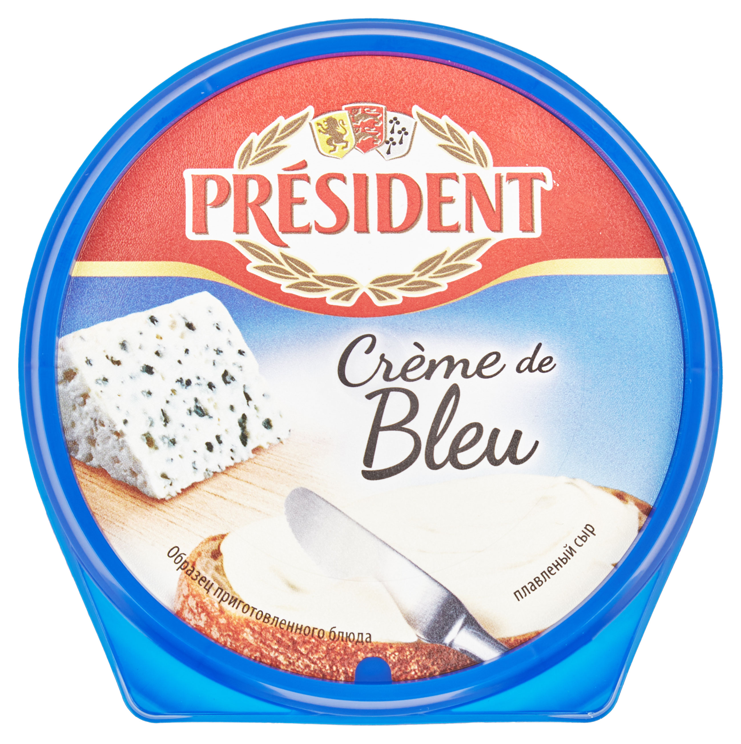 Сыр плавленый President Creme de Bleu с голубой плесенью 50% БЗМЖ, 125 г