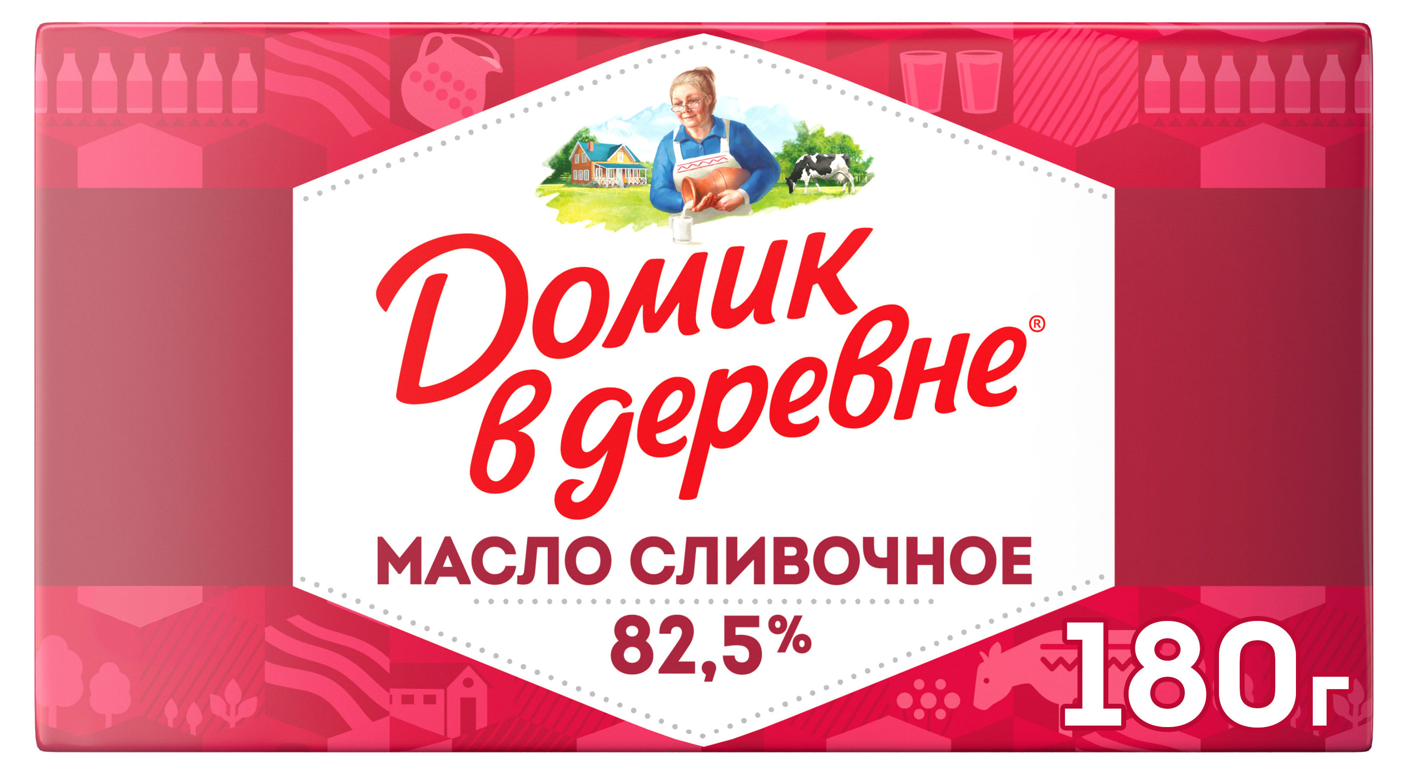 Масло сливочное Домик в деревне 82,5%, 180 г