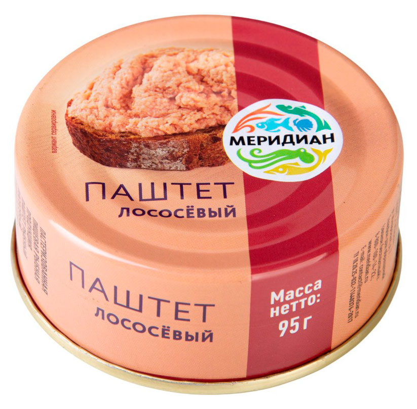 Паштет лососевый Меридиан, 95 г