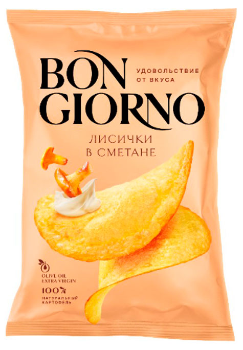 Чипсы картофельные Bon Giorno Лисички, 120 г