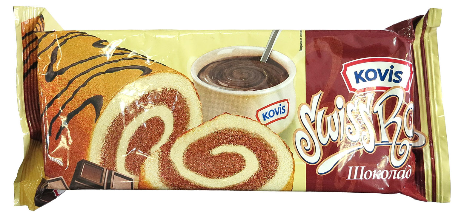 Рулет бисквитный Kovis Шоколадный, 175 г