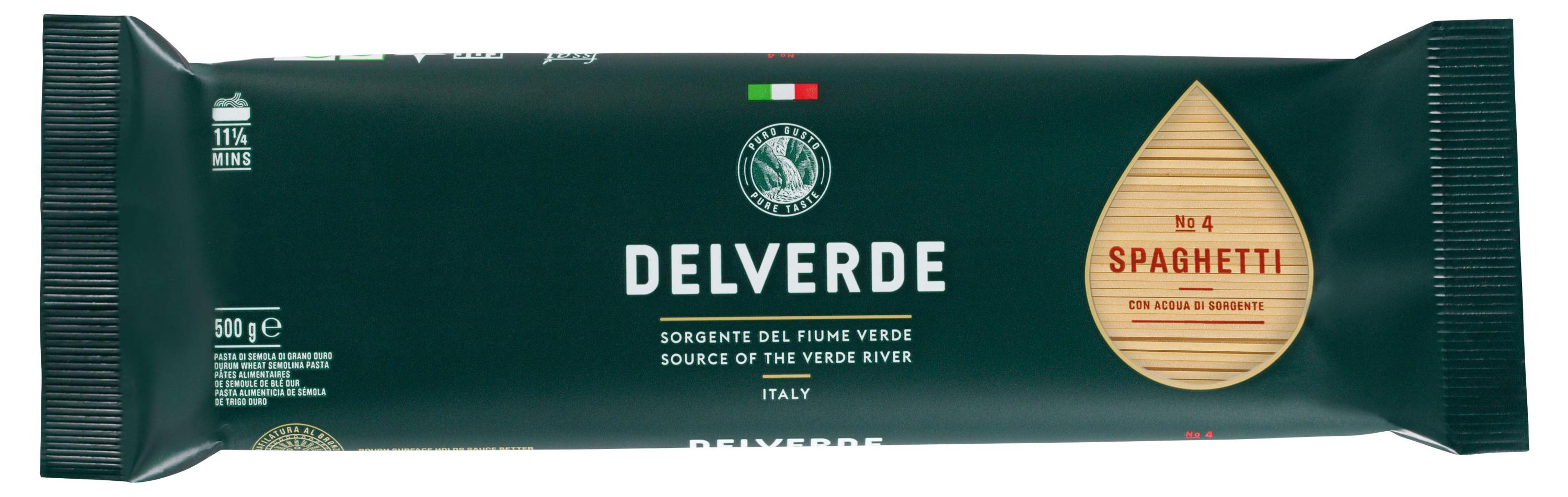 Макароны изделия Delverde 4 Spaghetti Италия, 500 г