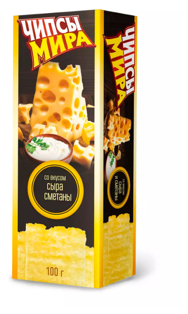 Чипсы картофельные Мира со вкусом сыра и сметаны, 100 г
