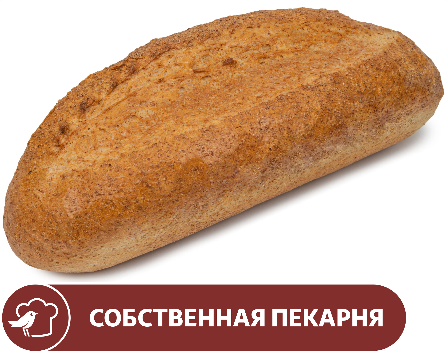 Хлеб АШАН деревенский с отрубями, 300 г