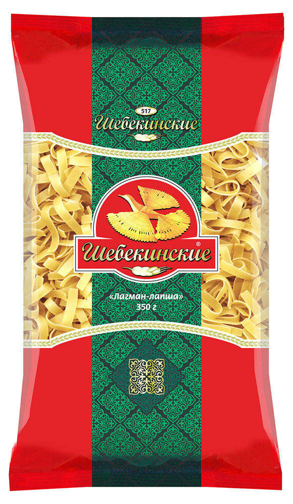 Макаронные изделия Шебекинские Лагман-лапша, 350 г