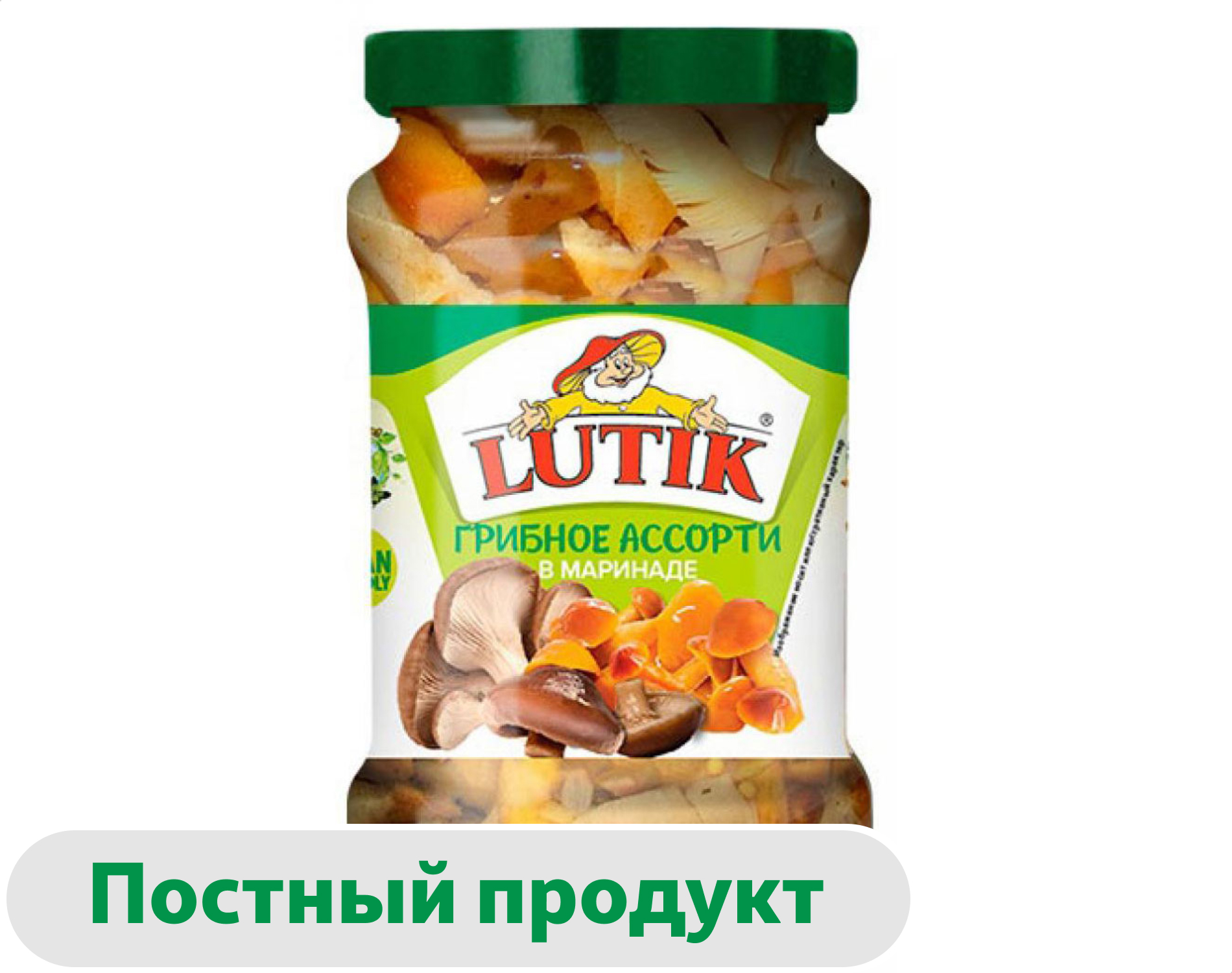 Ассорти грибное LUTIK в маринаде, 314 мл