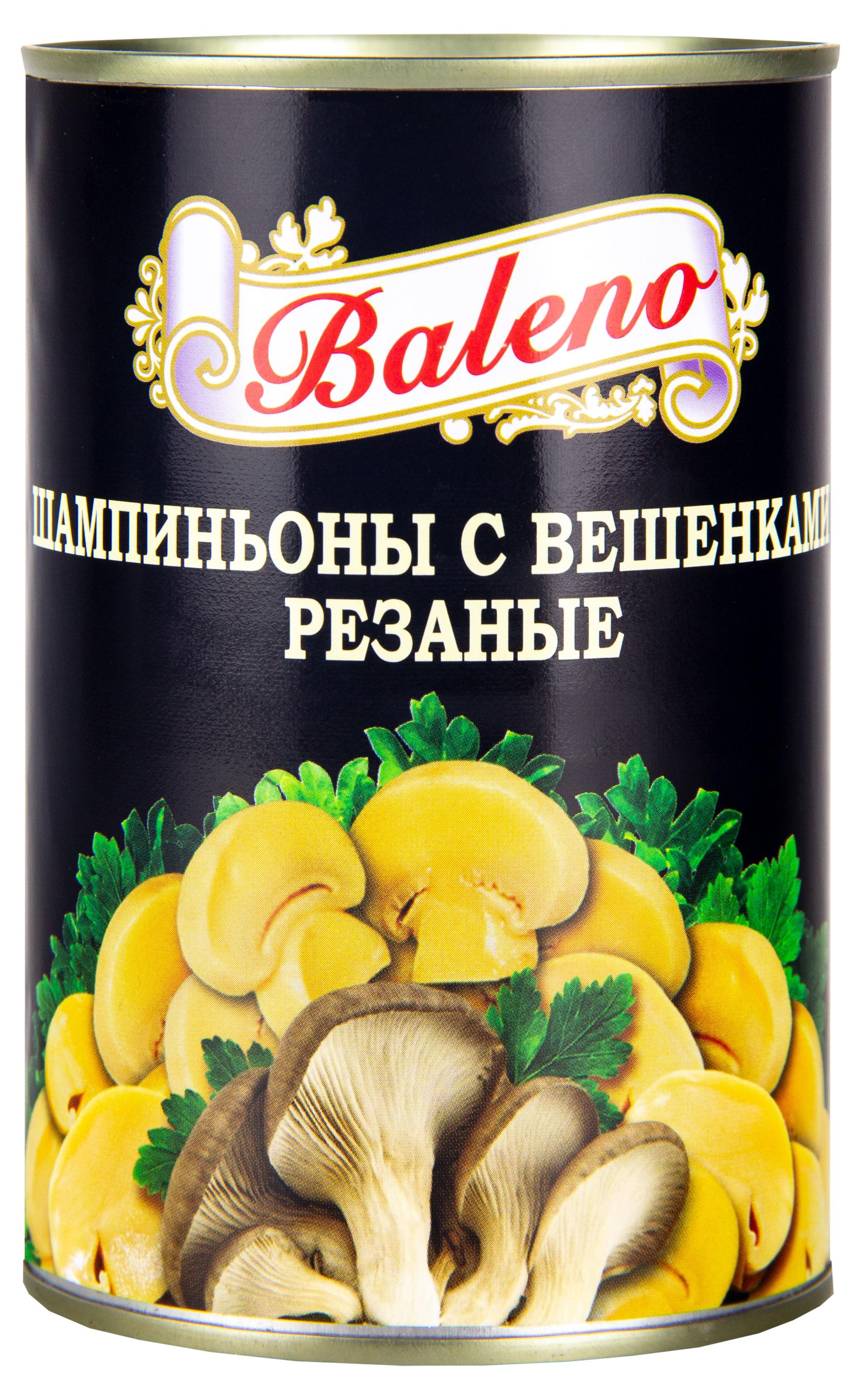 Шампиньоны Baleno резаные, 425 мл