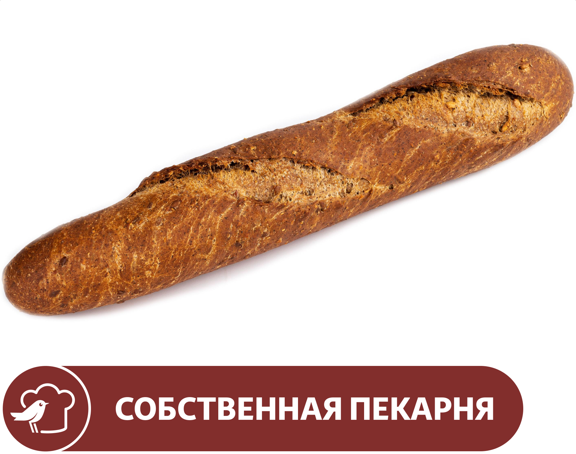 Мини-багет АШАН со злаками, 125 г