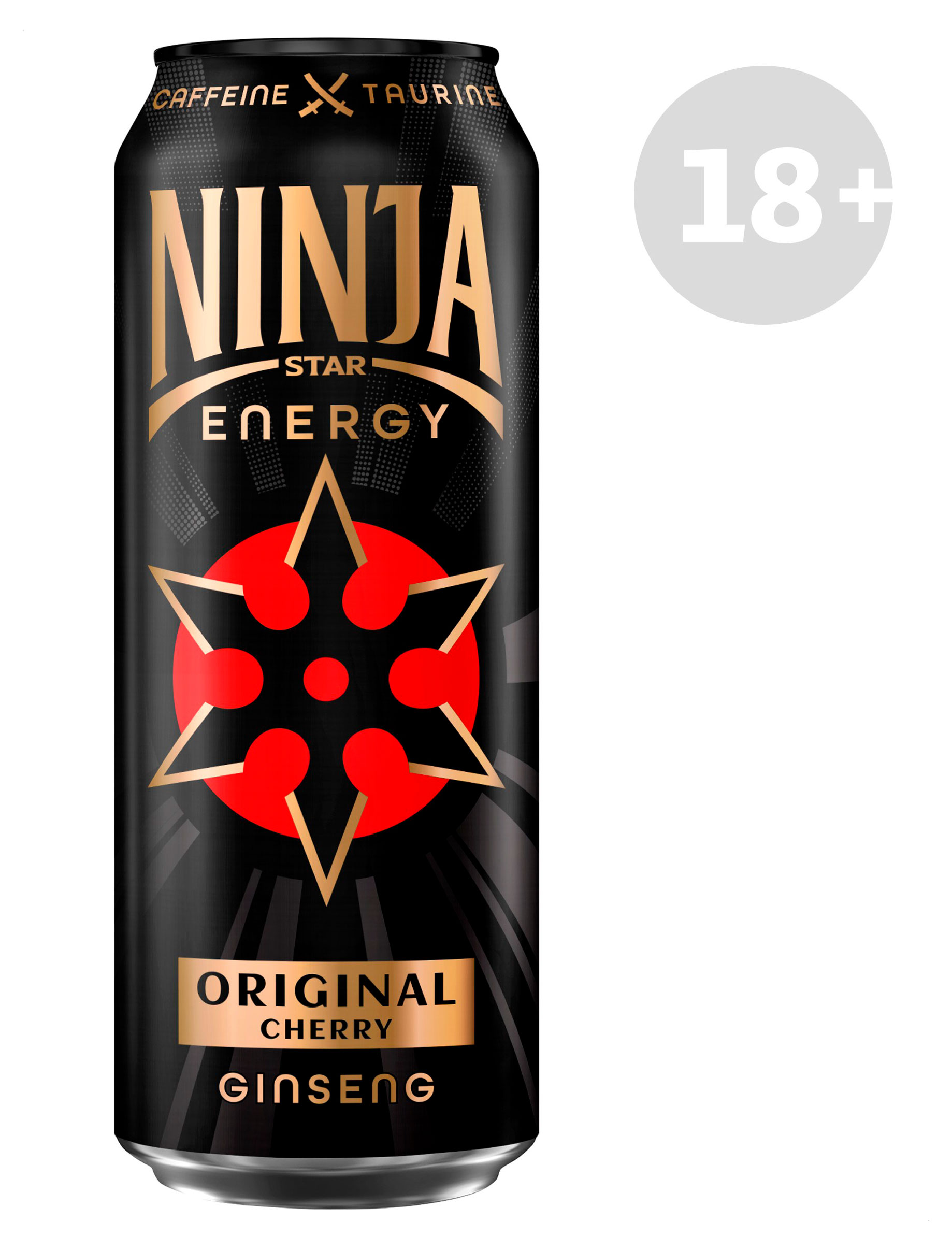 Энергетический напиток Ninja Star Original Cherry со вкусом вишни, 450 мл
