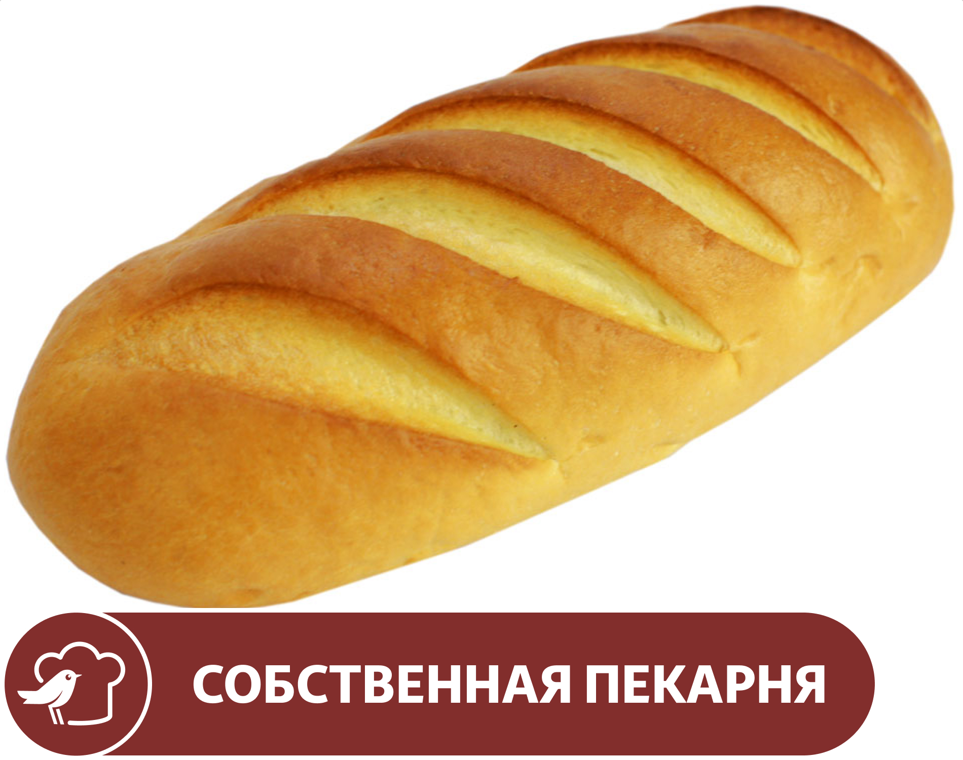 Батон пшеничный АШАН нарезной, 400 г