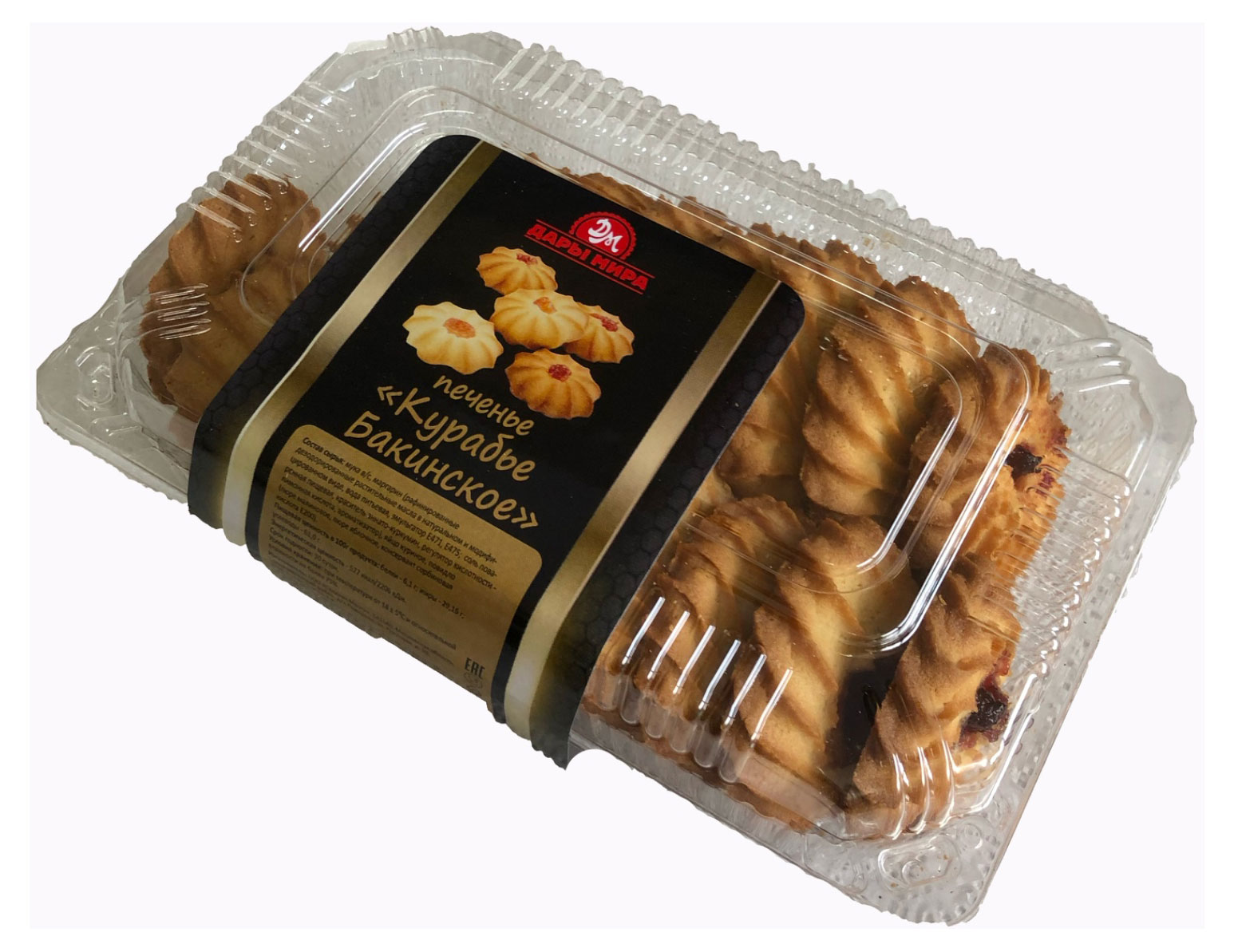 Печенье песочное Дары Мира Курабье, 400 г