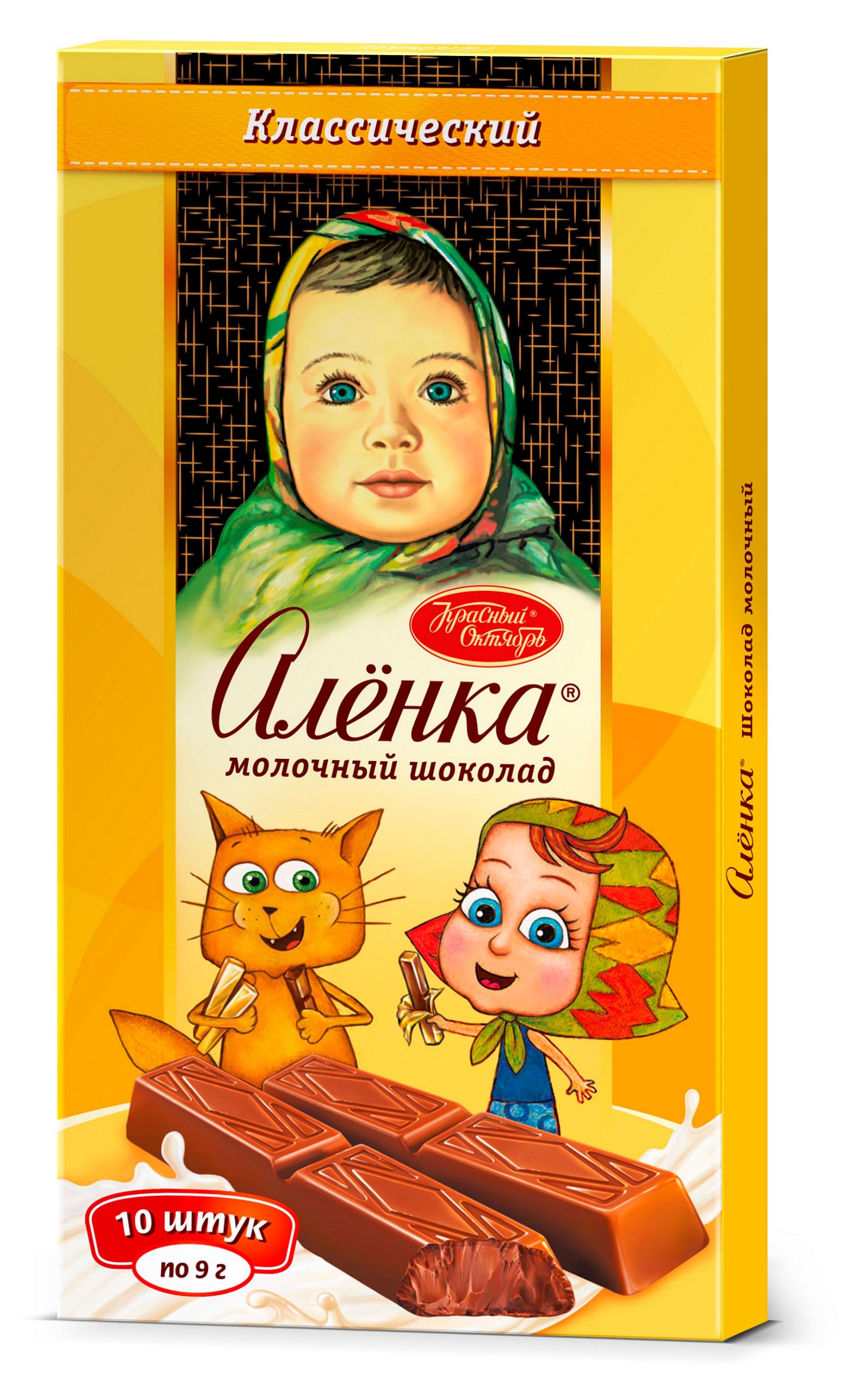 Шоколад молочный Аленка классический, 90 г