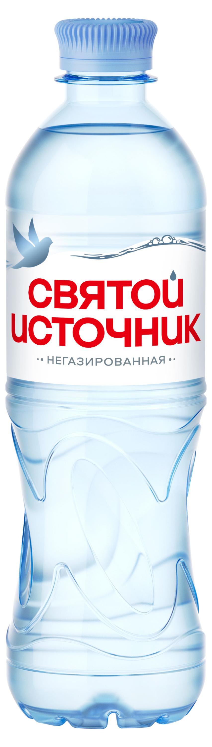 Вода питьевая Святой Источник негазированная, 0,5 л