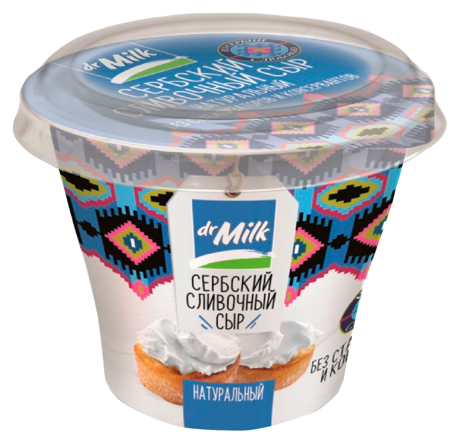 Сыр творожный Сливочный Dr.Milk Сербский натуральный 60% БЗМЖ Сербия, 150 г