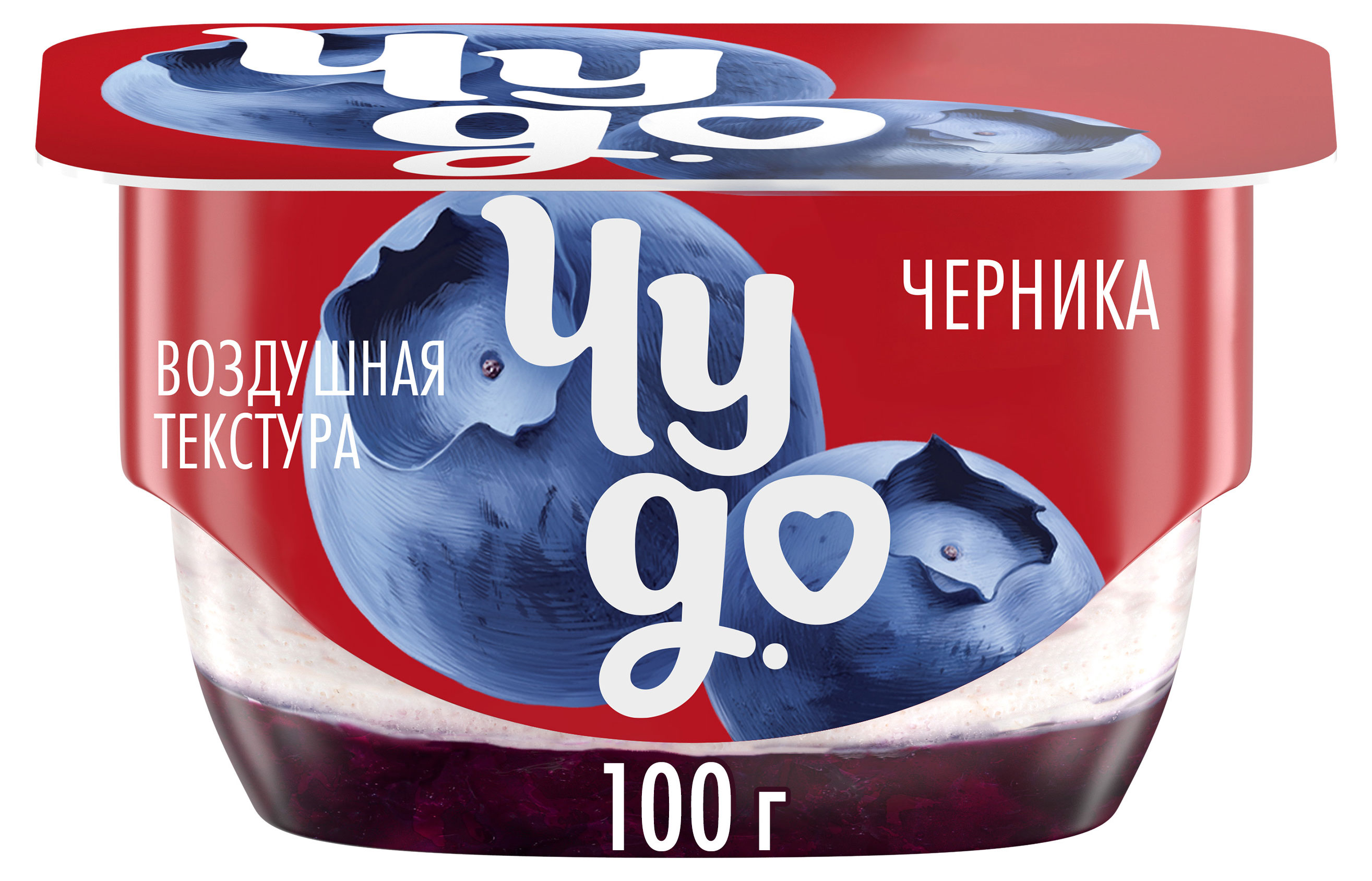 Творожок Чудо двухслойный Черника 4,2% БЗМЖ, 100 г