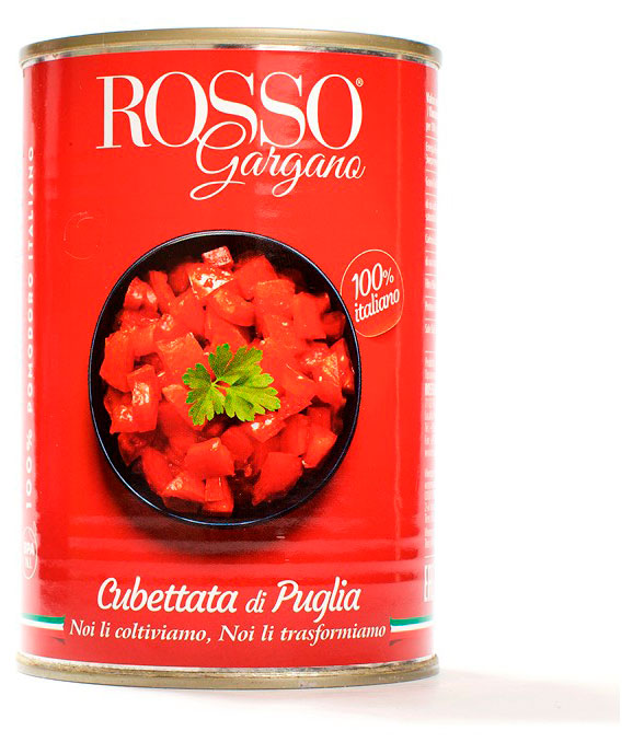 Томаты Rosso Gargano резанные в собственном соку Италия, 400 г