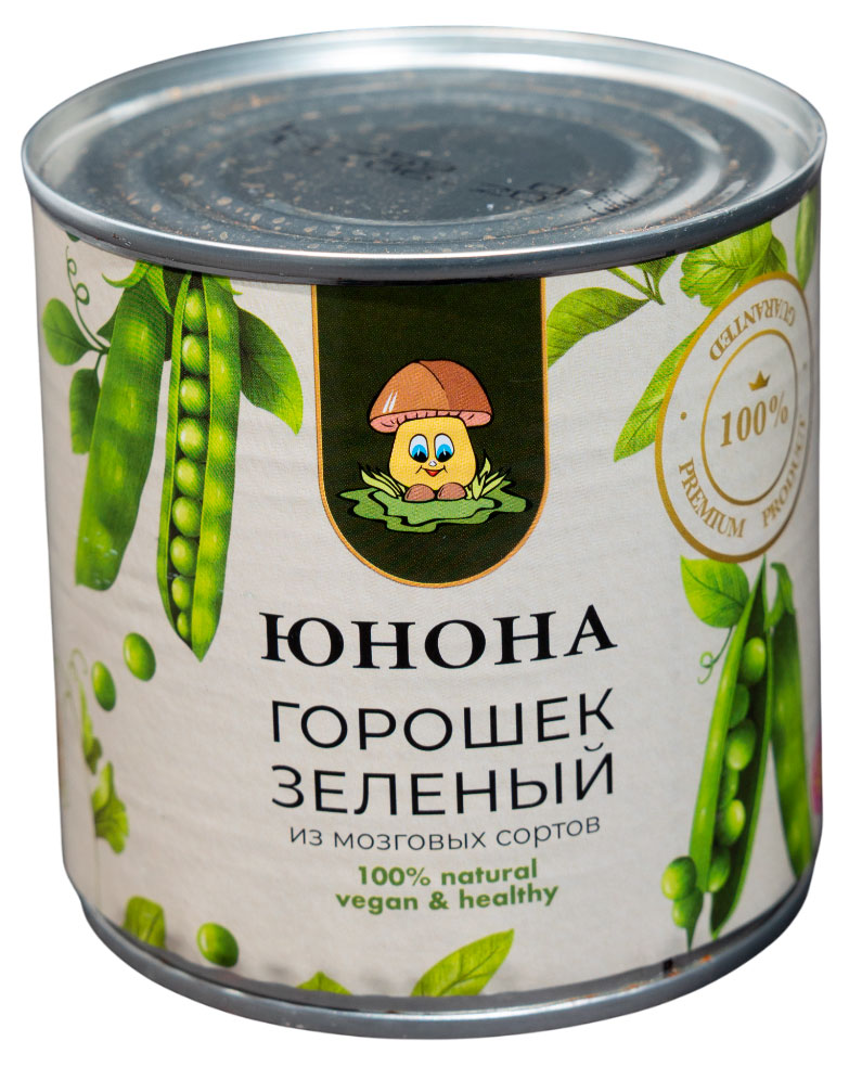 Горошек зеленый Юнона, 420 г