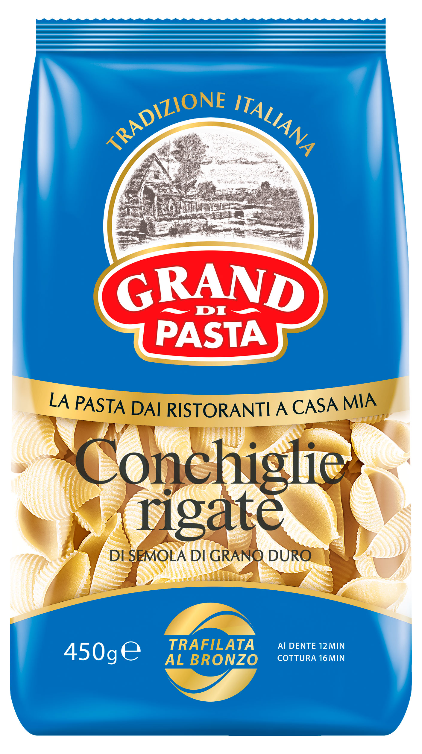 Макаронные изделия Grand di Pasta Conchiglie rigate, 450 г