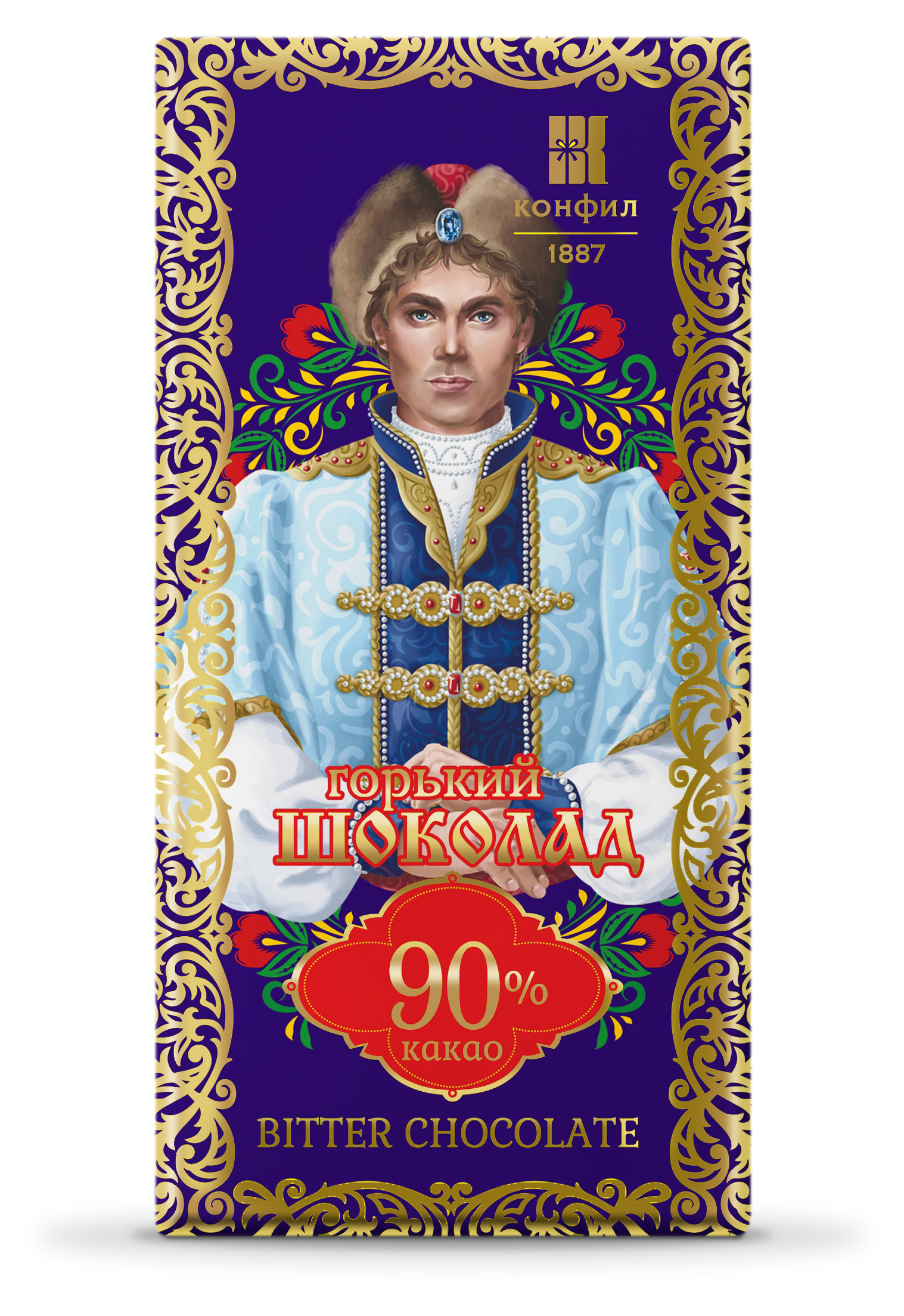 Шоколад горький Конфил 90%, 100 г