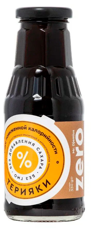 Соус кулинарный Mr. Djemius Zero Терияки без добавления сахара охлажденный, 330 г