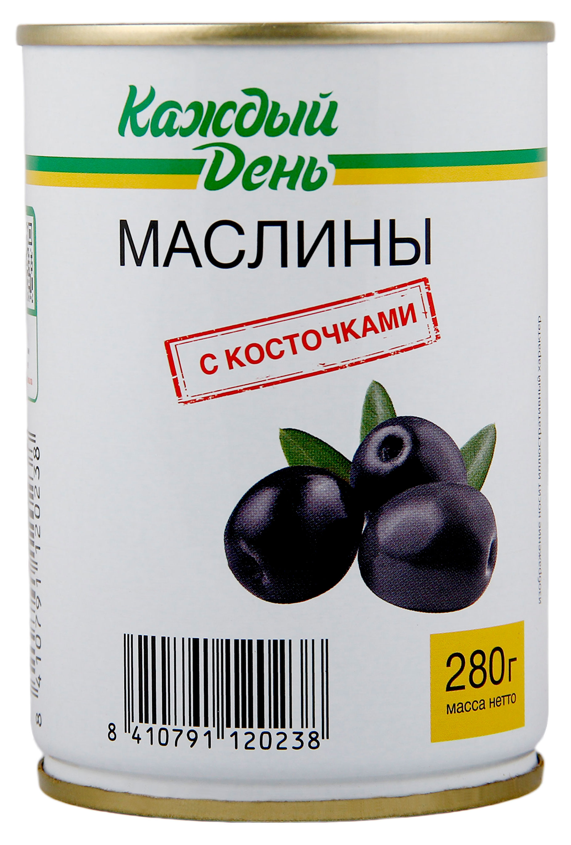 Маслины Каждый день с косточкой, 300 г