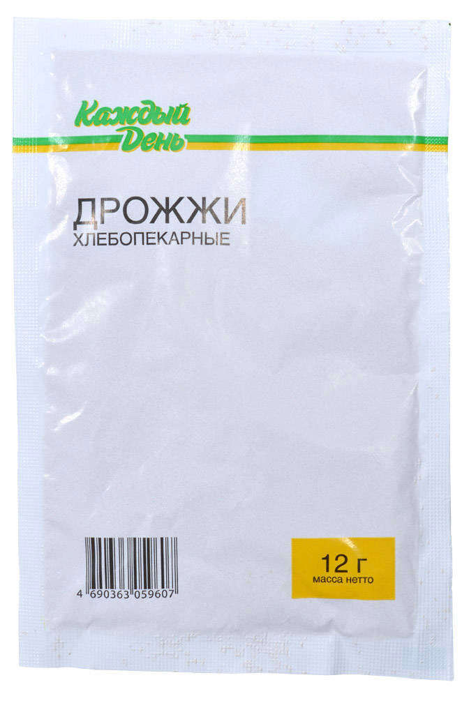 Дрожжи хлебопекарные Каждый день, 12 г
