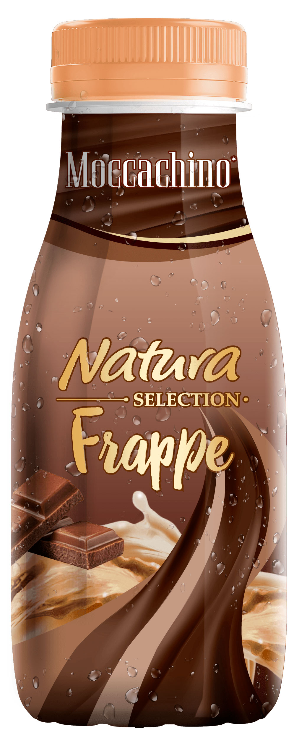Напиток молочный с кофе Natura Selection со вкусом шоколада Frappe сoffee moccachino, 250 г