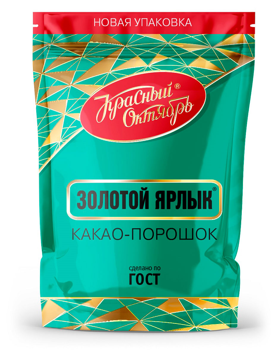 Какао-порошок Красный октябрь Золотой ярлык, 185 г