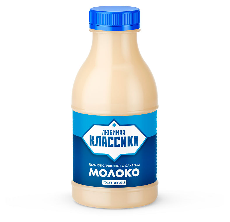Молоко сгущенное Любимая Классикацельное с сахаром 8,5% БЗМЖ, 530 г