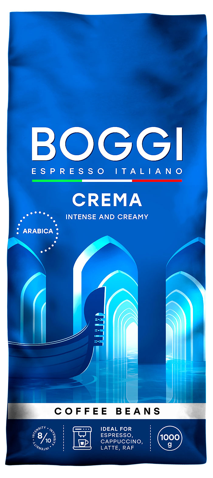 Кофе зерновой Boggi Crema Италия, 1 кг