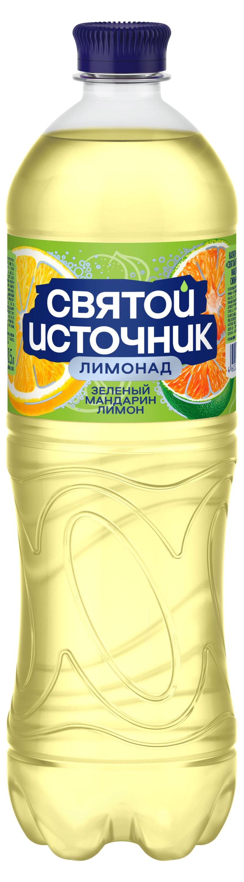 Лимонад Святой Источник Зеленый мандарин лимон, 1 л