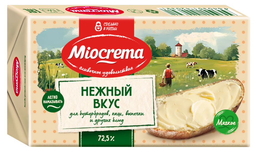 Крем на растительных маслах Miocrema 72,5%, 180 г