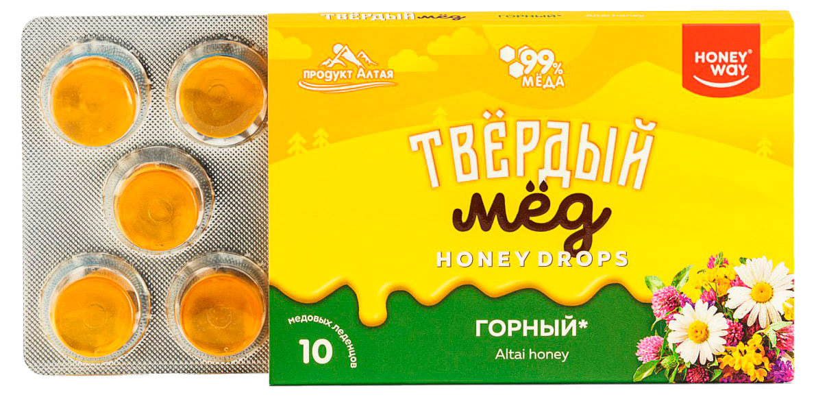 Карамель медовая Honey Way с горным медом, 30 г