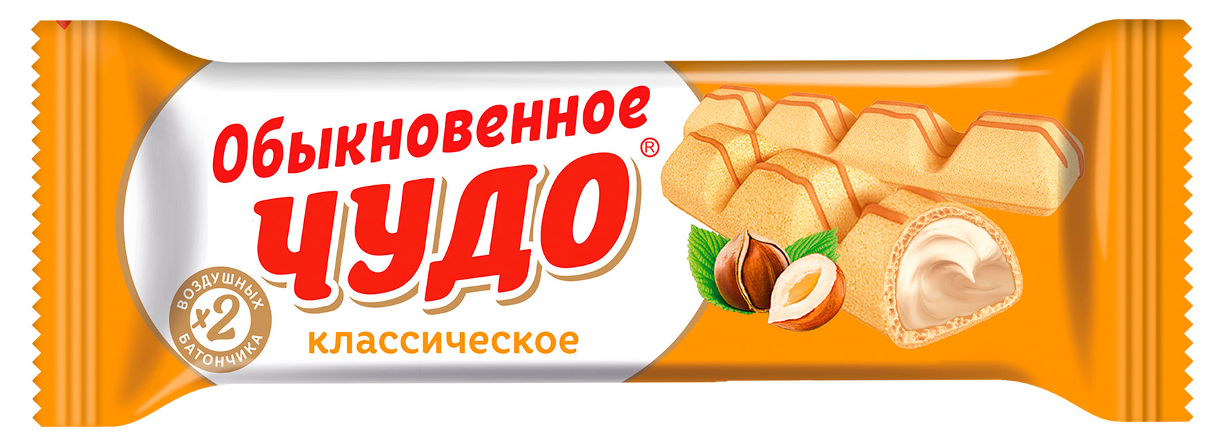 Батончик вафельный Славянка Обыкновенное чудо классическое, 40 г