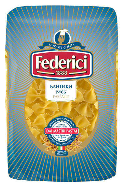 Макаронные изделия Federici Farfalle 66 бантики, 400 г