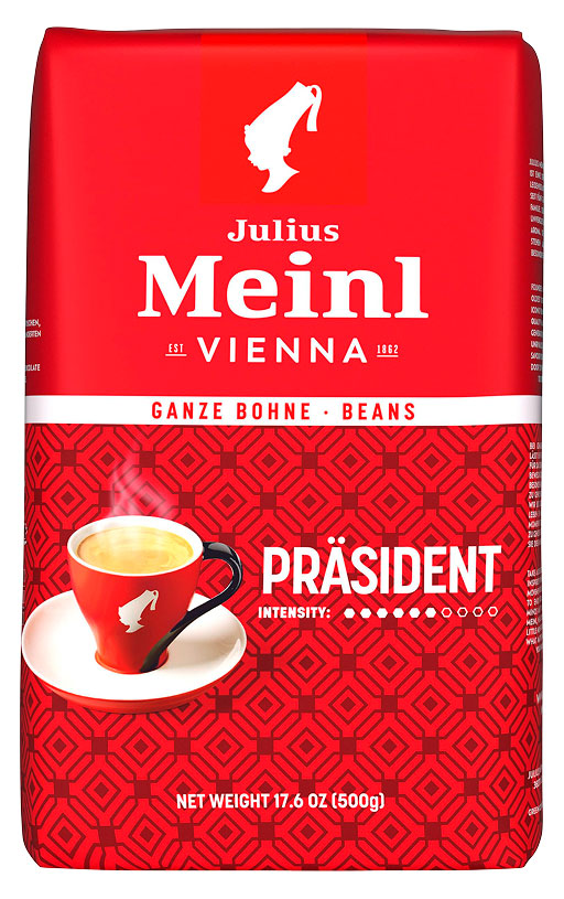 Кофе зерновой Julius Meinl Prasident Италия, 500 г