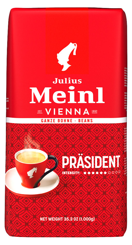 Кофе зерновой Julius Meinl Prasident Италия, 1 кг