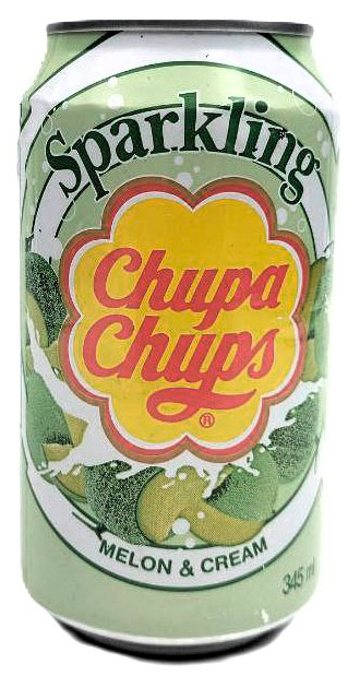 Напиток газированный Chupa Chups Melon & Cream Корея, 0,345 л