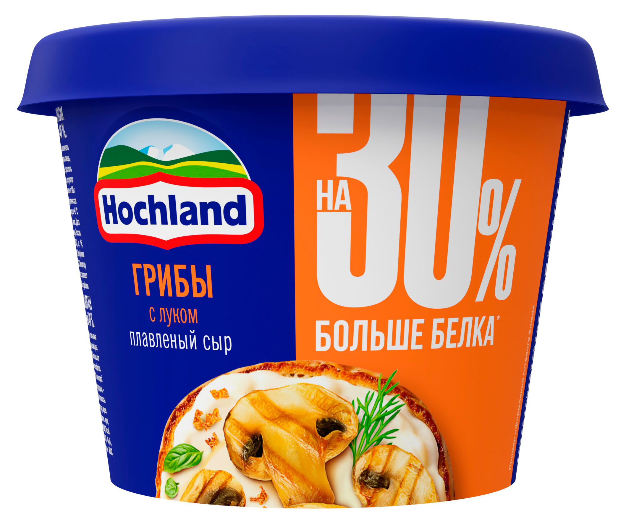 Сыр плавленый Hochland Грибы с луком 40% БЗМЖ, 230 г