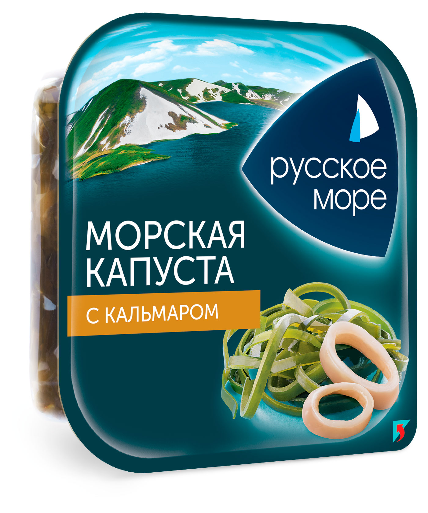 Морская капуста Русское море с кальмаром, 200 г