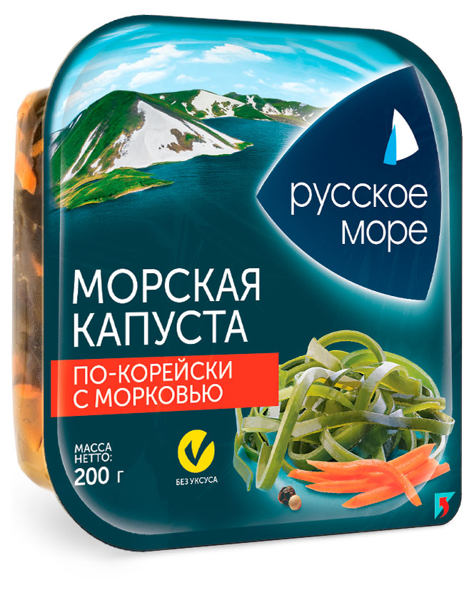 Морская капуста Русское море по-корейски с морковью, 200 г