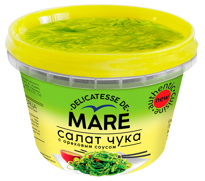 Салат из водорослей Чука Балтийский Берег Mare с ореховым соусом, 250 г