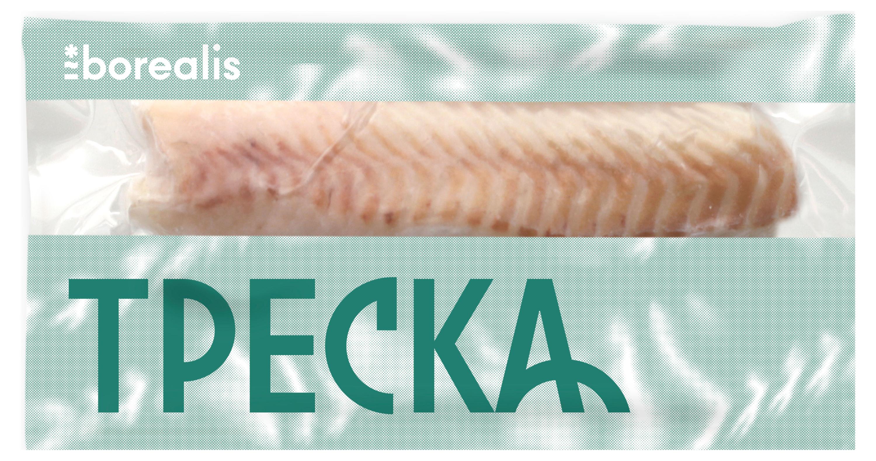 Треска замороженная Borealis филе спинка без костей, 350 г