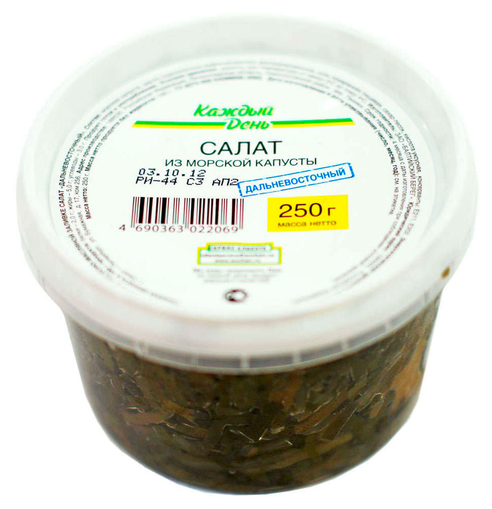 Салат из морской капусты Каждый день Дальневосточный, 250 г